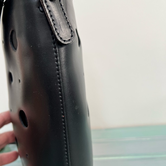 Kesslord Paris France Leather Drawstring Cutout Designer Bag - Picture 3 of 12